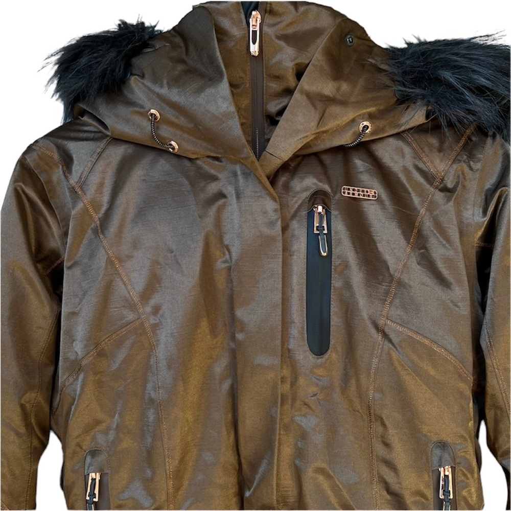 SOLD Limited Edition Under Armour/ Lindsey Vonn Bronze Maribor Down Ski Jacket - Picture 11 of 16